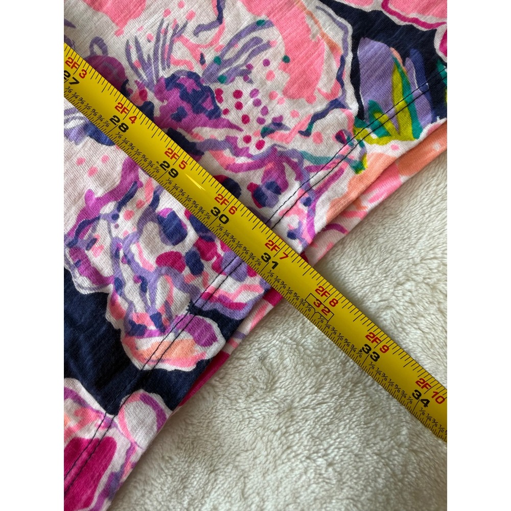 Lilly Pulitzer Tipping Point Havannah Swing Dress XS Cotton Pink Flowers - Picture 6 of 9